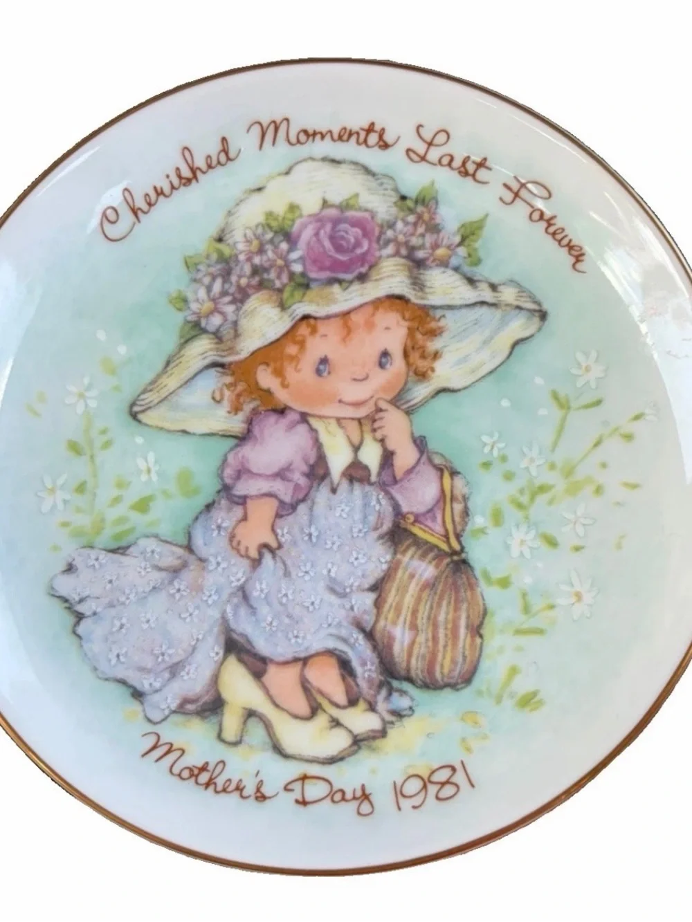 Avon 4 Collectible Decorative Plates - Green Accent 1980-84